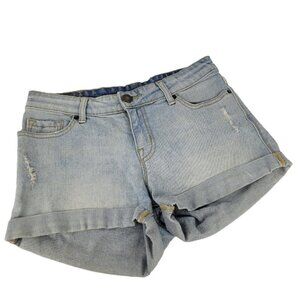 UO BDG Mid Rise Alexa 5 Pocket Cuff Shortie Denim Short 27